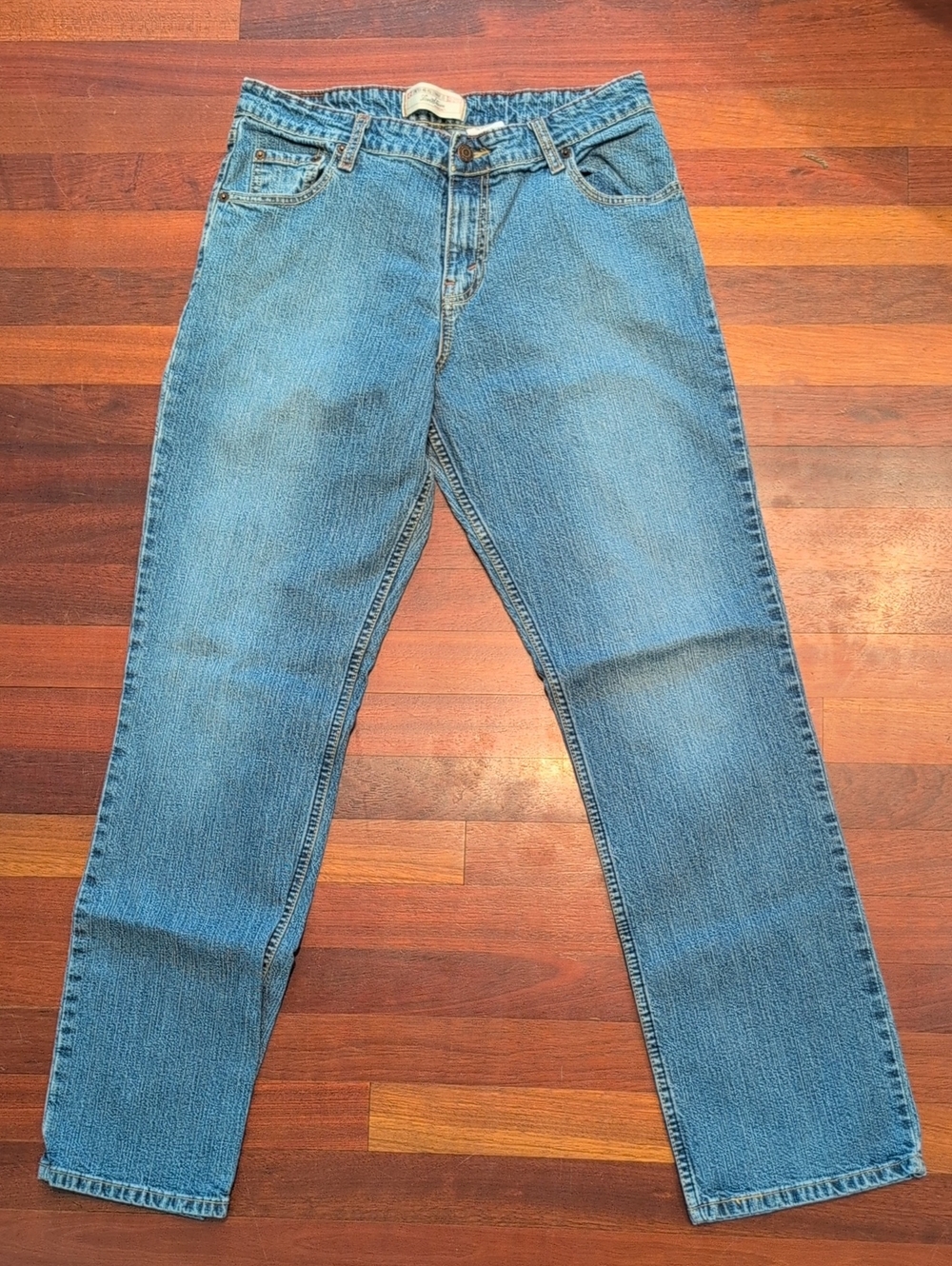 Levi Strauss Signature blue denim jeans - Stretch Mid Rise Straight Leg